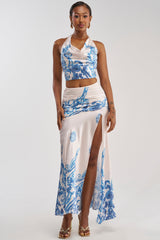 TRINA RUCHED MAXI SKIRT