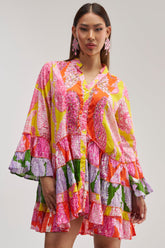DANCING TILL SUNRISE FLORAL LONG SLEEVE DRESS