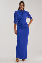GODDESS MENTALITY DRAPED MAXI DRESS