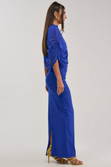 GODDESS MENTALITY DRAPED MAXI DRESS