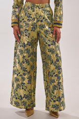 HARLOW BROCADE WIDE LEG PANT