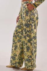 HARLOW BROCADE WIDE LEG PANT