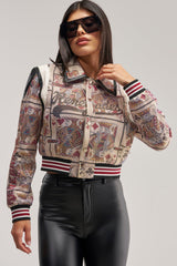 RAISE YOUR BET RHINESTONE BOMBER
