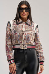 RAISE YOUR BET RHINESTONE BOMBER