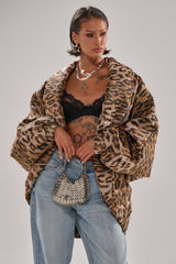LOLA COCOON COAT IN JACQUARD