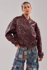 CHARLI PATCHWORK BOMBER