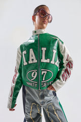 CATCHING FLIGHTS EMBROIDERED BOMBER