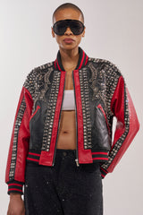 STOLE THE SHOW EMBELLISHED BOMBER
