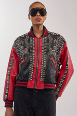 STOLE THE SHOW EMBELLISHED BOMBER