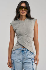 JUSTINE WRAP TEE