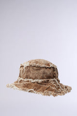 WITH IT DISTRESSED BUCKET HAT