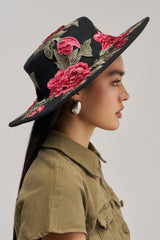 ALIYA FLORAL BRIM HAT