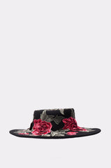 ALIYA FLORAL BRIM HAT