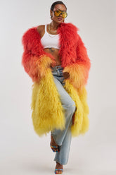 TROPEZ GENUINE MONGOLIAN FUR COAT