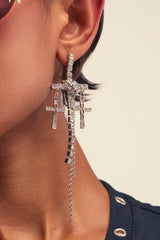 CROSS MY HEART EARRING