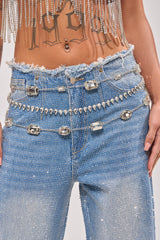 GLITZ AND GLAM CHAIN BELT
