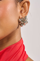 BUBBLES AND BRUNCH SILVER EARRING