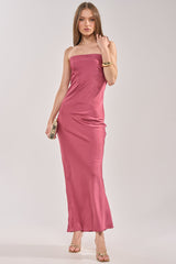 SATIN SINNER MAXI DRESS
