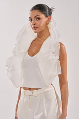EXTRA BANDAGE RUFFLE BLOUSE