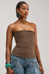 JANE SATIN BRAIDED CORSET