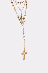 DRIPPED OUT CROSS LARIAT