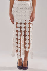 ROYALTY CIRCLE CUT OUT MAXI SKIRT
