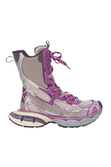 AZALEA WANG YVONNE PURPLE LACE UP SNEAKER