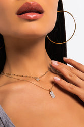 LIP LOCKED LAYERED NECKLACE