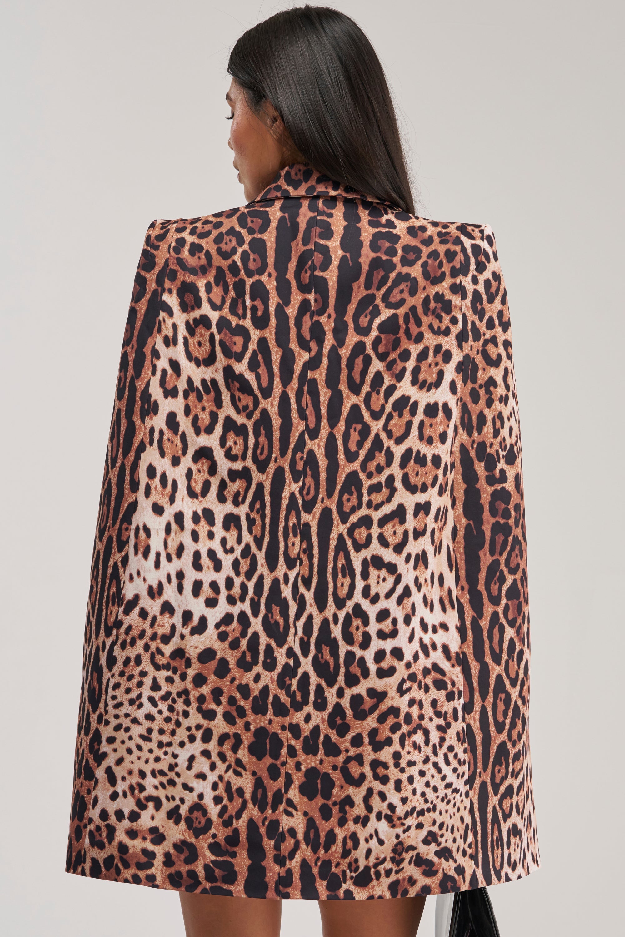 AMINAH LEOPARD PRINT BLAZER DRESS