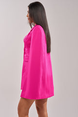A LA MODE MINI BLAZER DRESS IN PINK