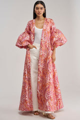 PINK SORBET BROCADE DUSTER