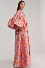 PINK SORBET BROCADE DUSTER