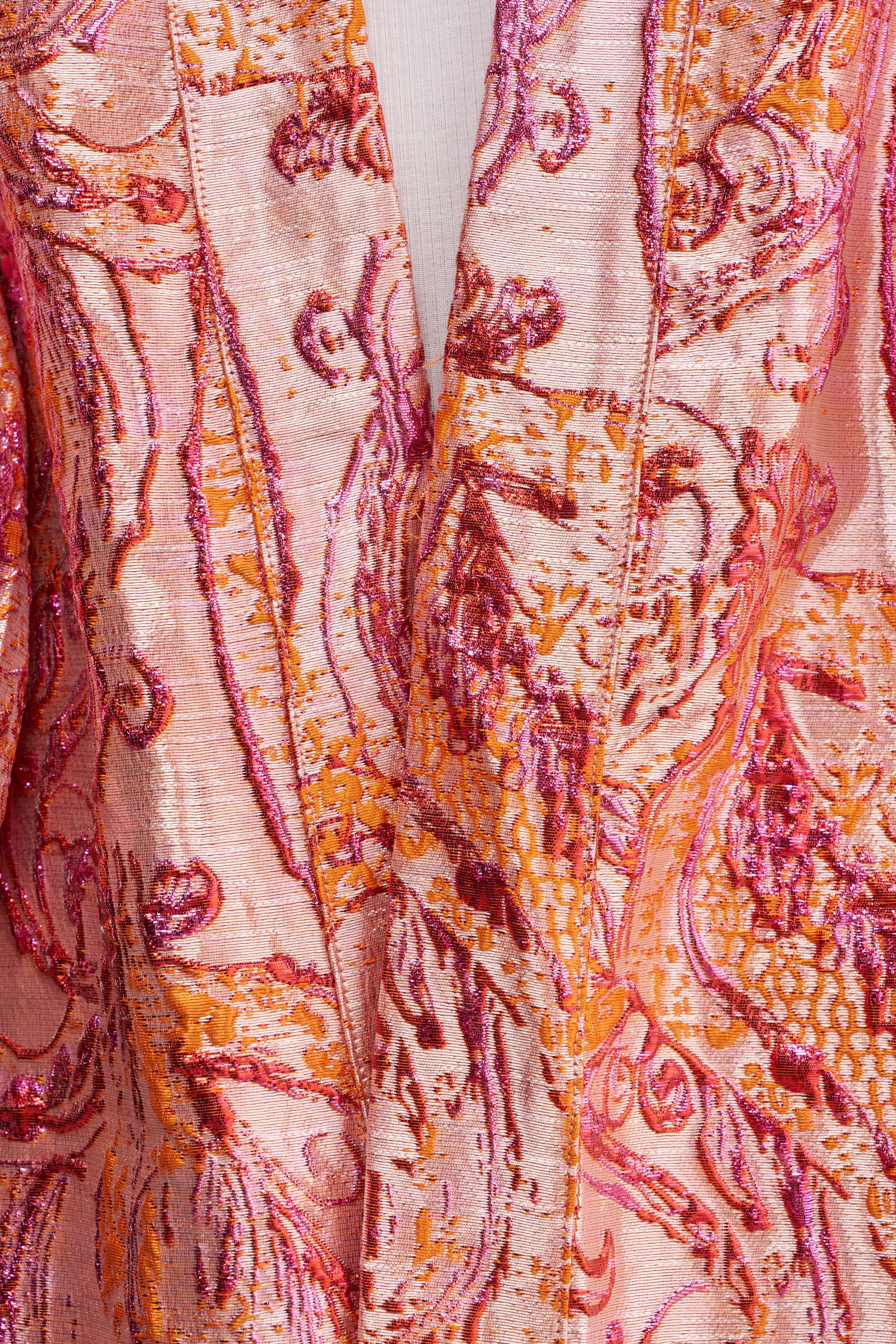 PINK SORBET BROCADE DUSTER