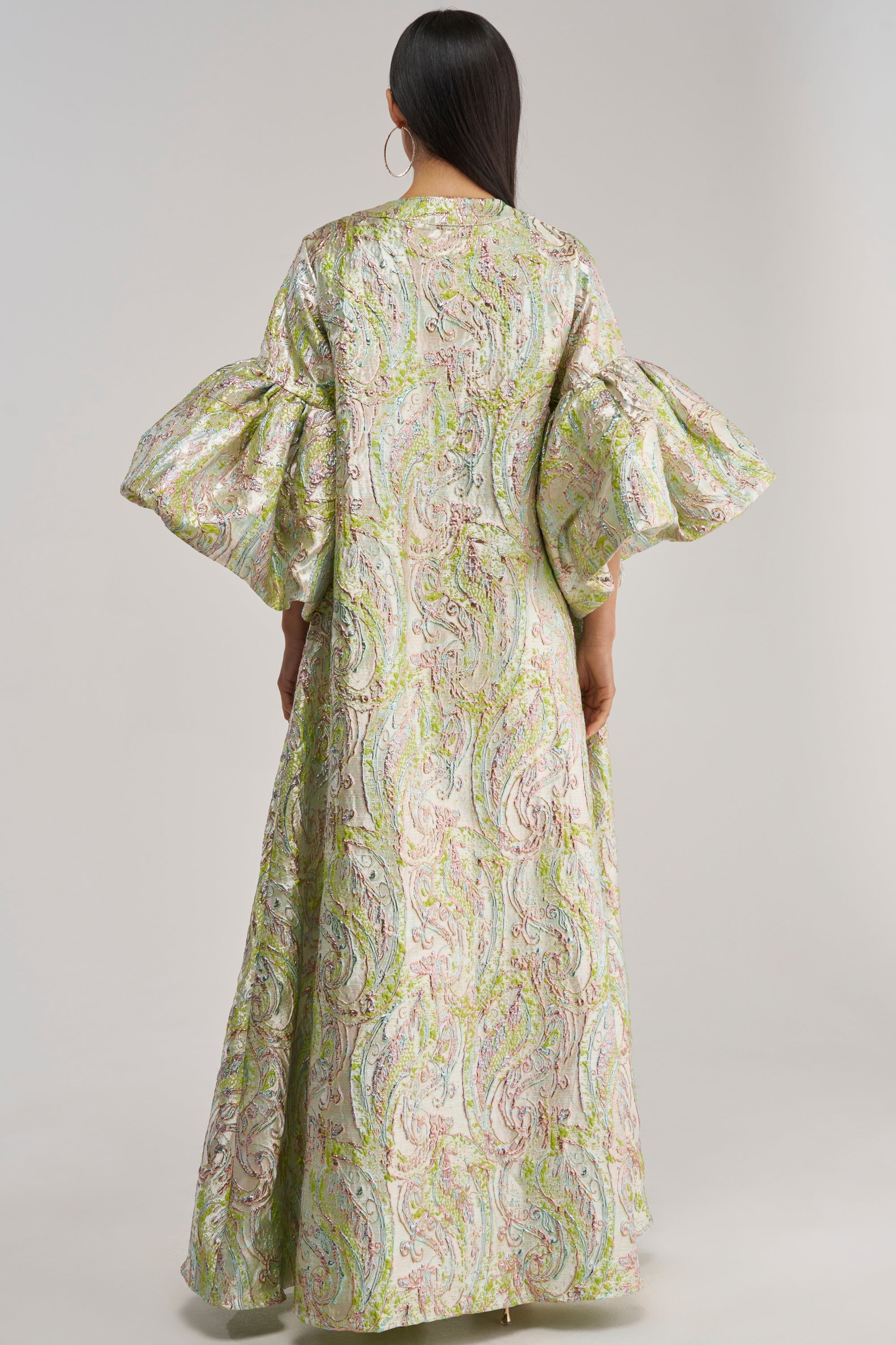 KEY LIME BROCADE DUSTER