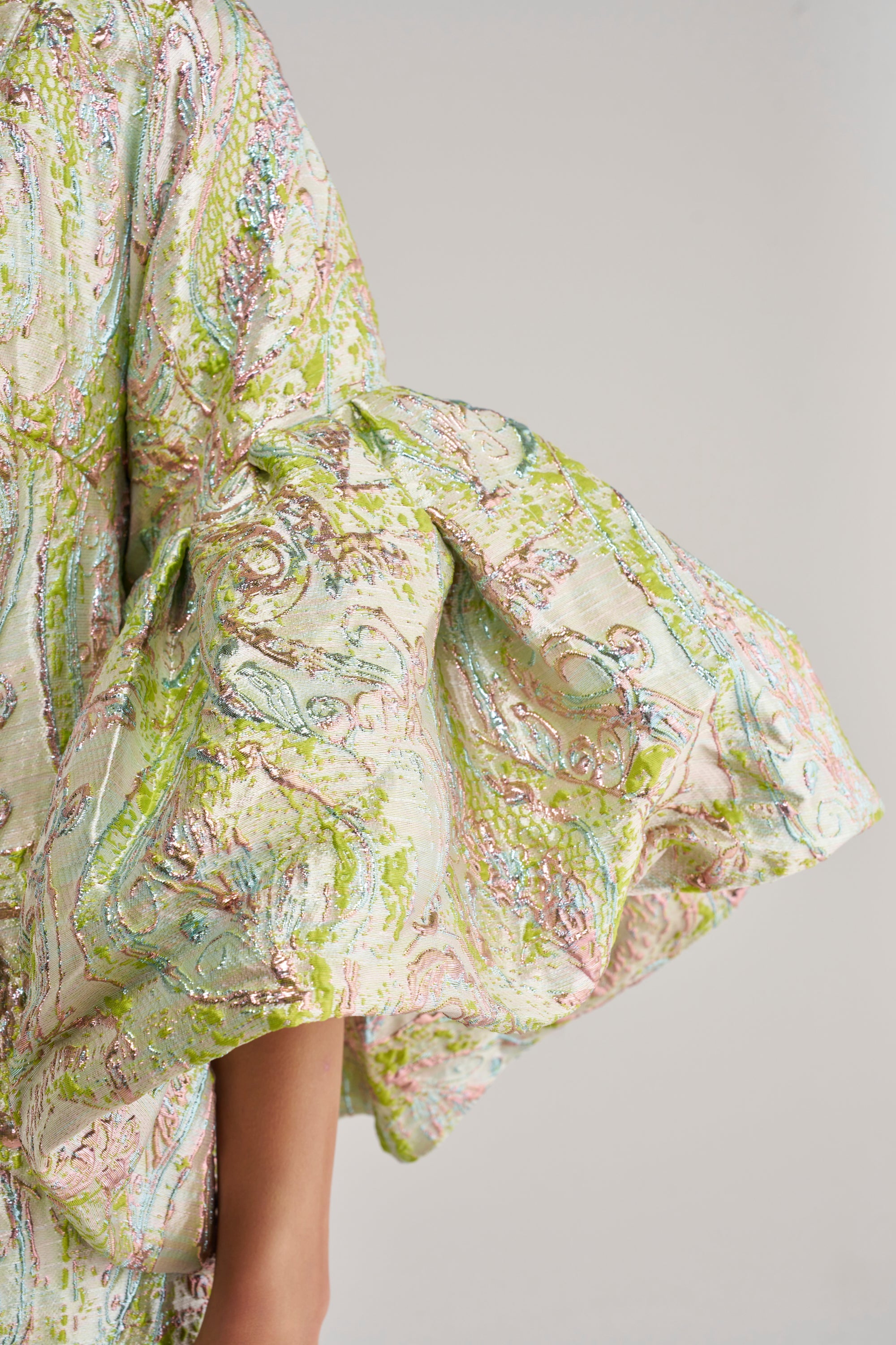 KEY LIME BROCADE DUSTER