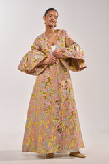 LEMON DROP BROCADE DUSTER