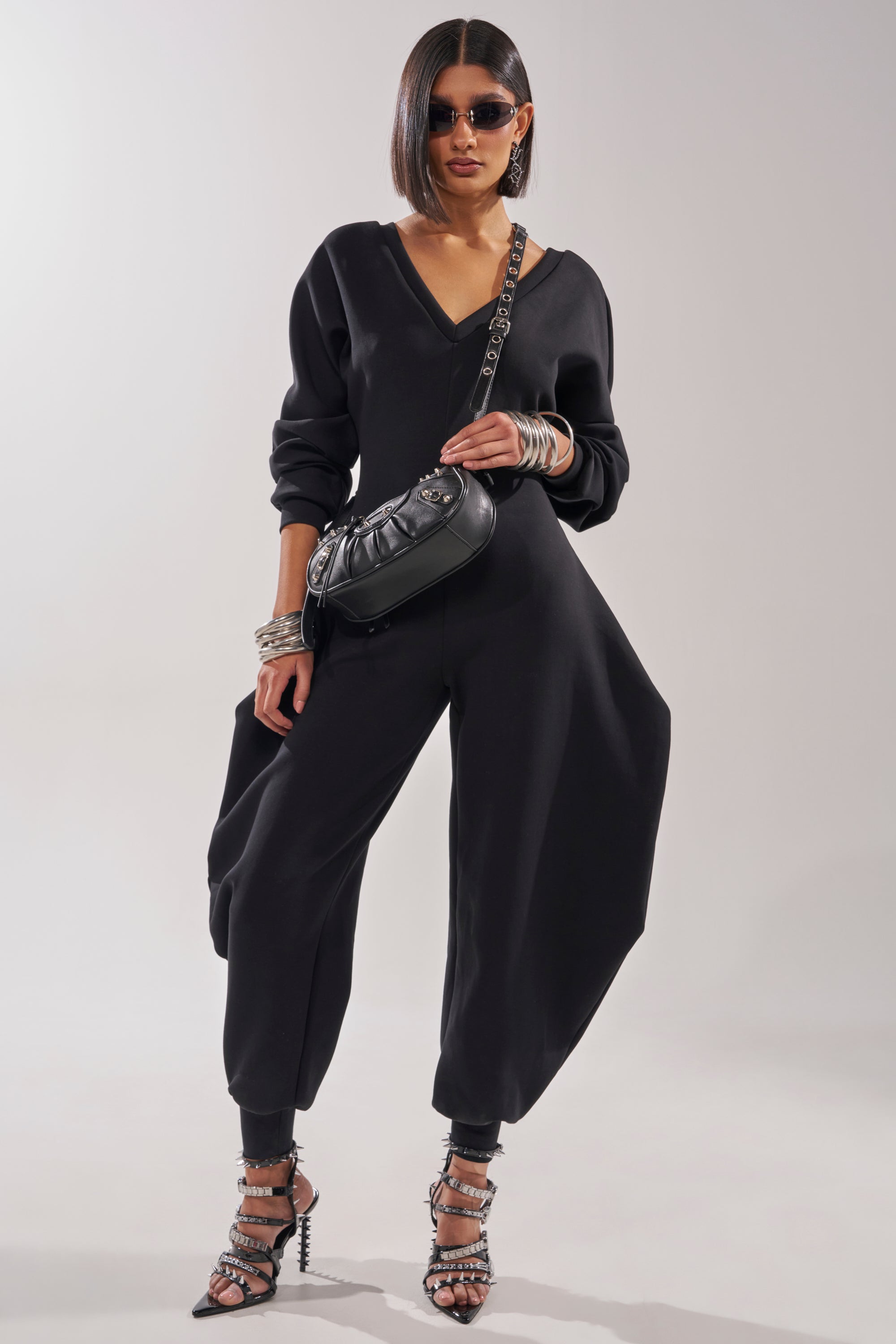 COMFY COZY JUMPSUIT IN BLACK
