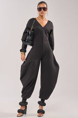 COMFY COZY JUMPSUIT IN BLACK