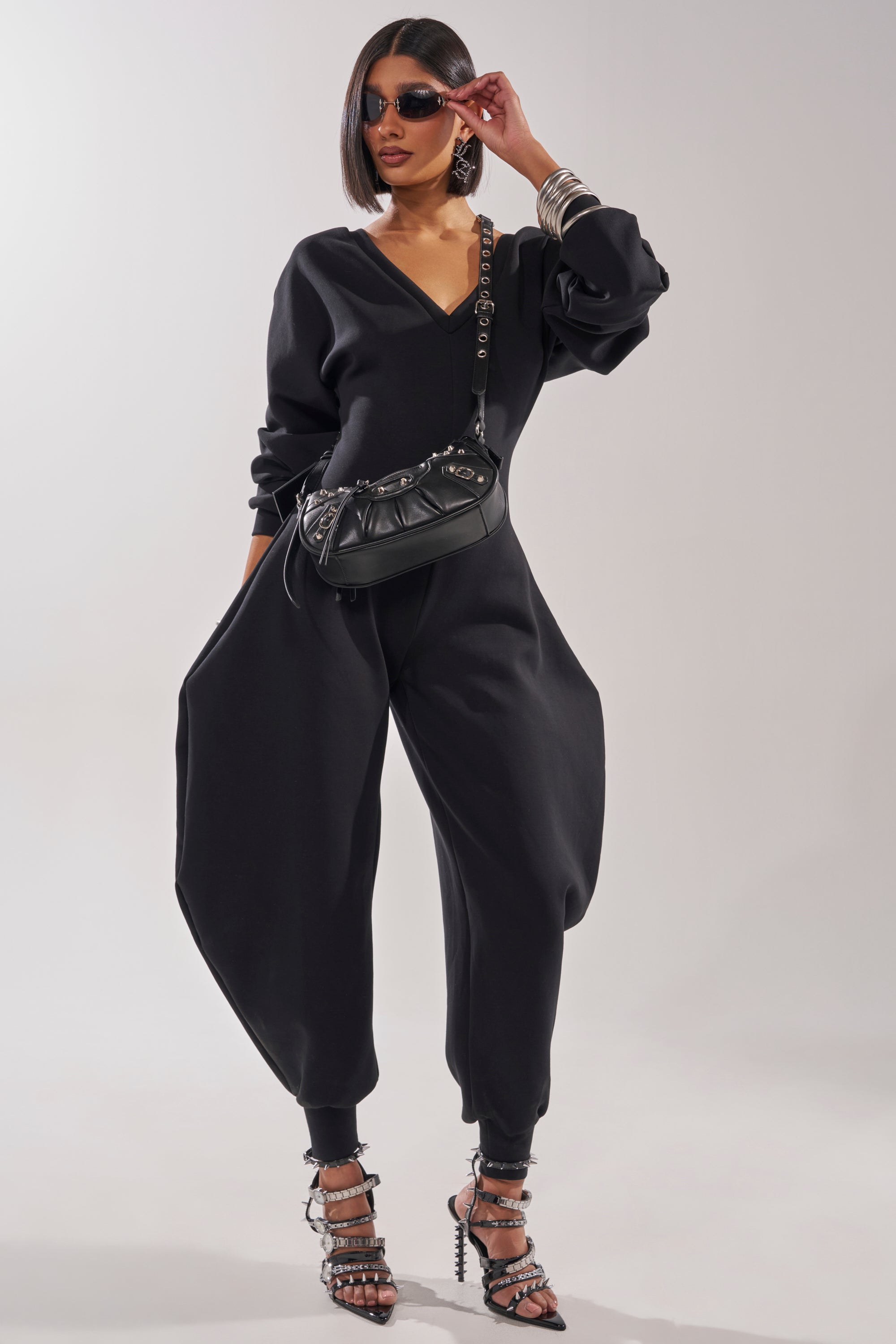 COMFY COZY JUMPSUIT IN BLACK