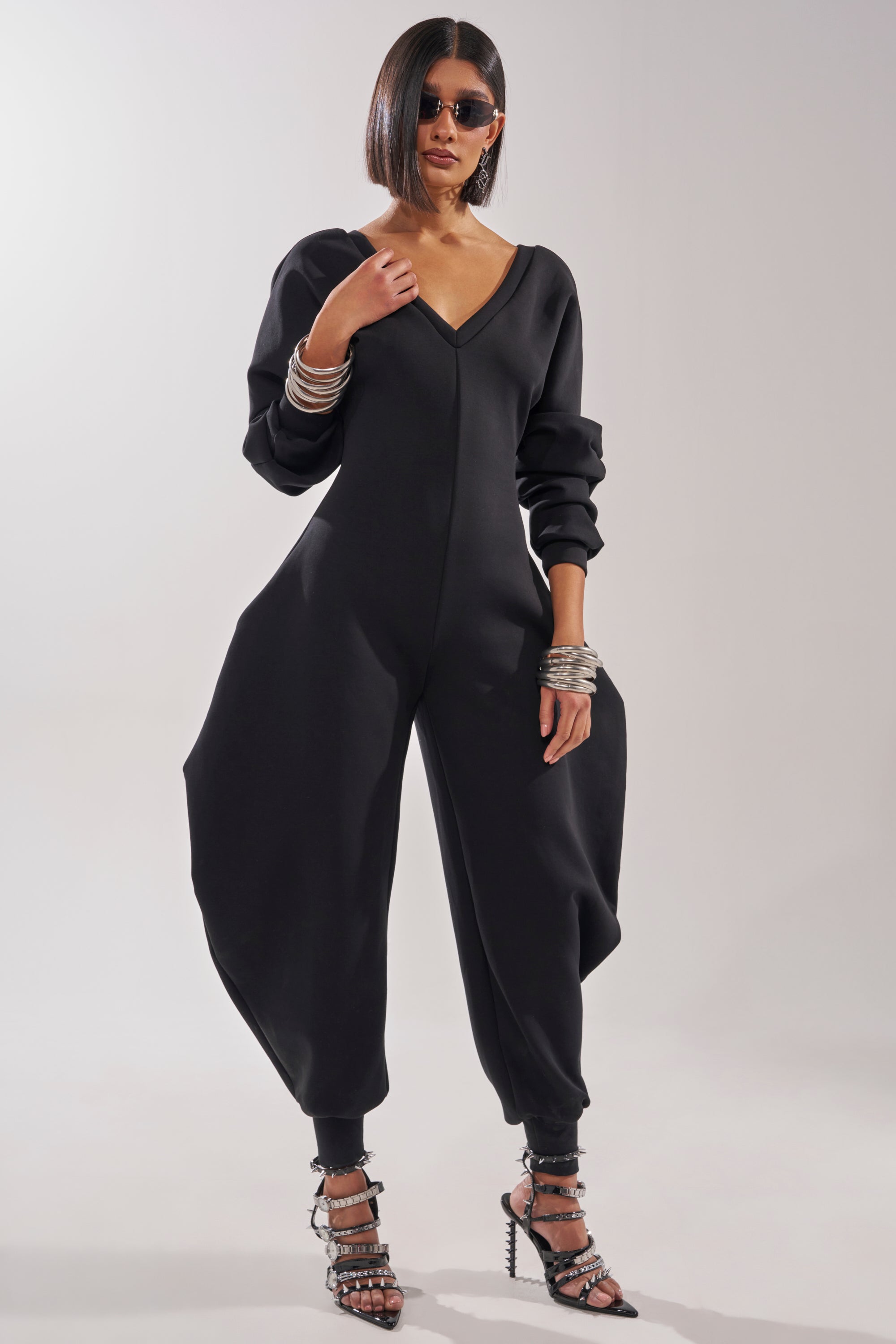 COMFY COZY JUMPSUIT IN BLACK
