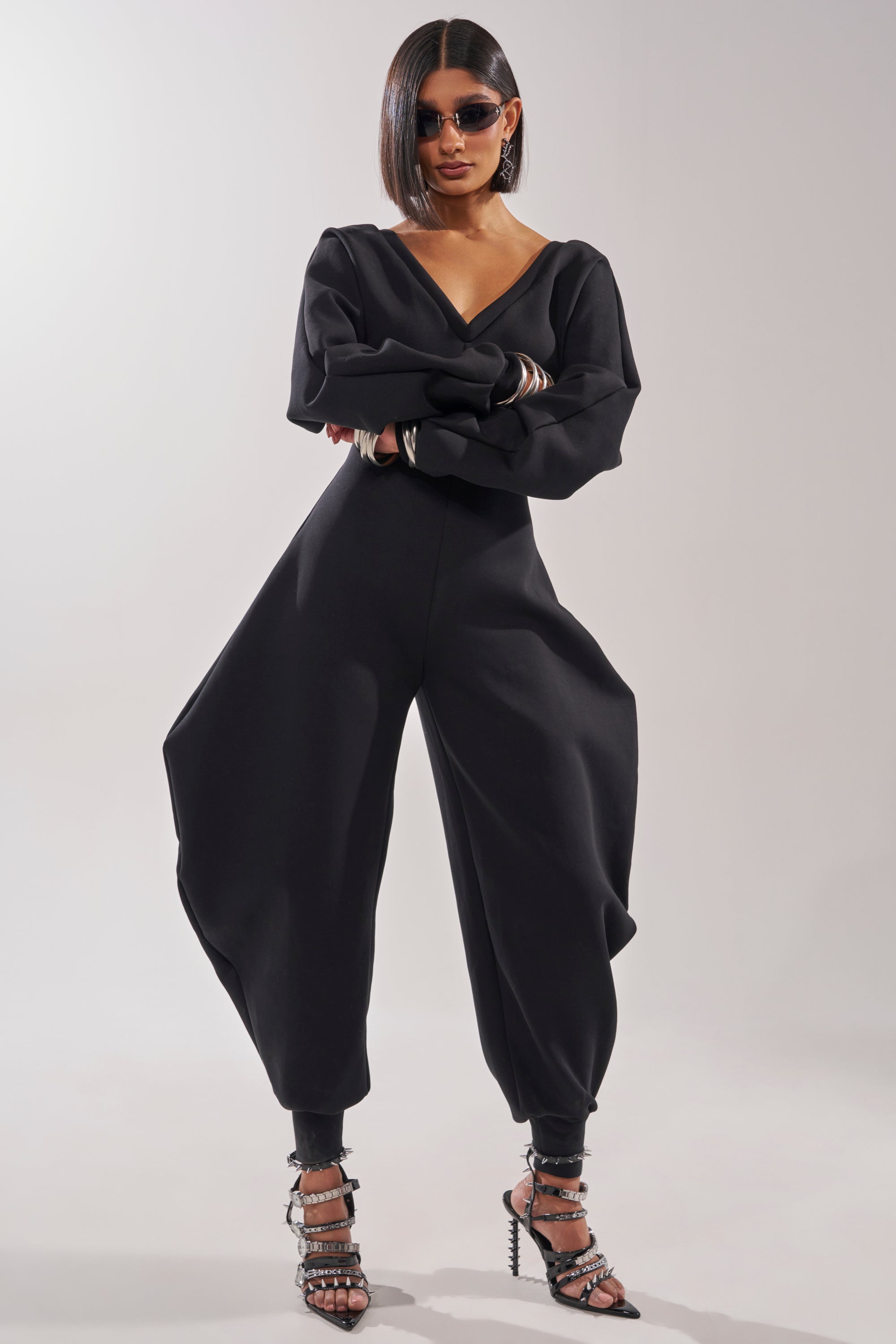 COMFY COZY JUMPSUIT IN BLACK