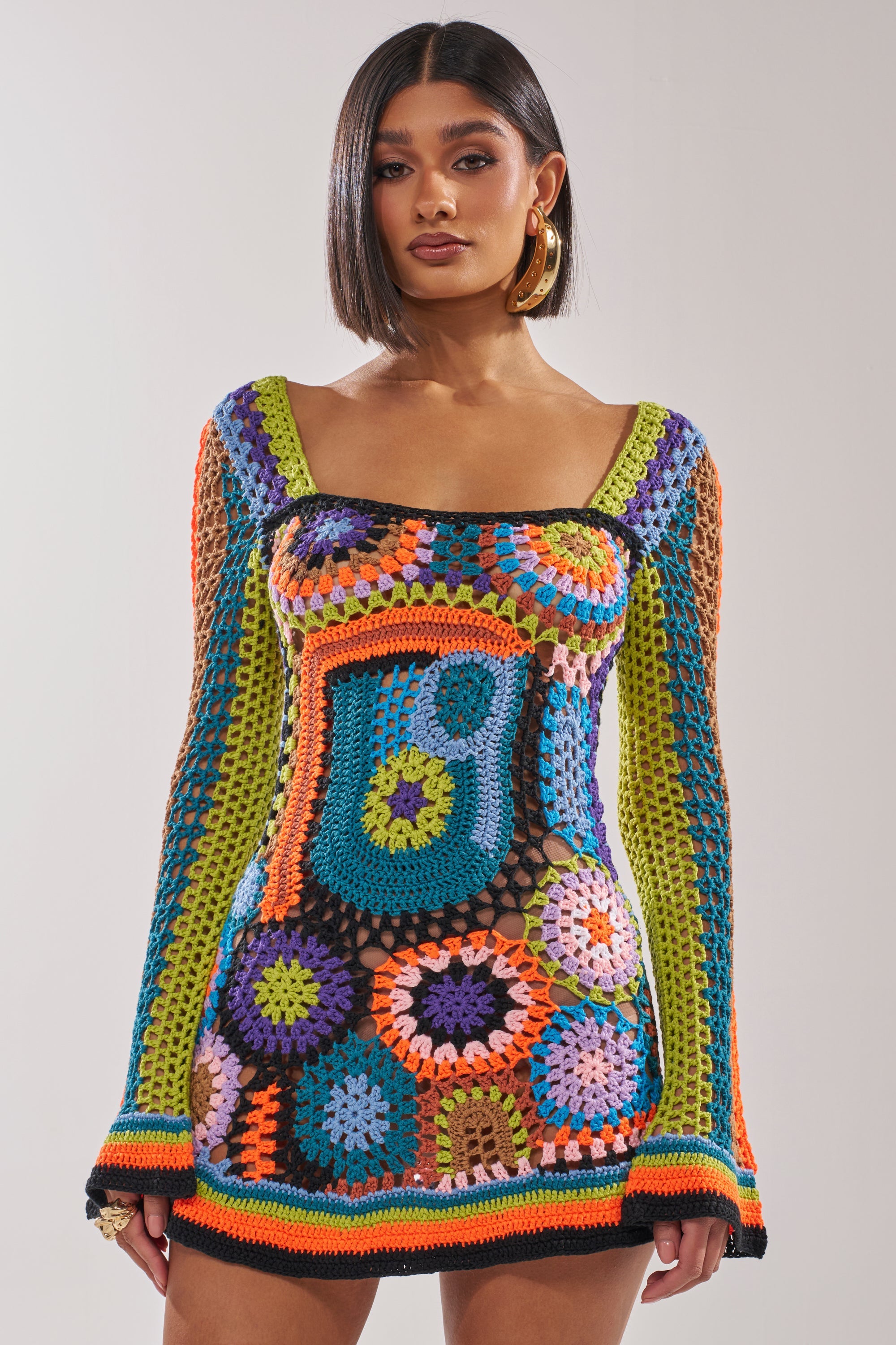 PARADISE FOUND KNIT MINI DRESS