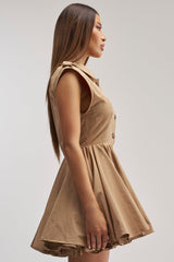 THE IT GIRL MINI DRESS IN TRENCH