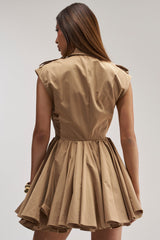 THE IT GIRL MINI DRESS IN TRENCH