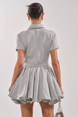 AVERY SHORT SLEEVE FRENCH TERRY MINI DRESS