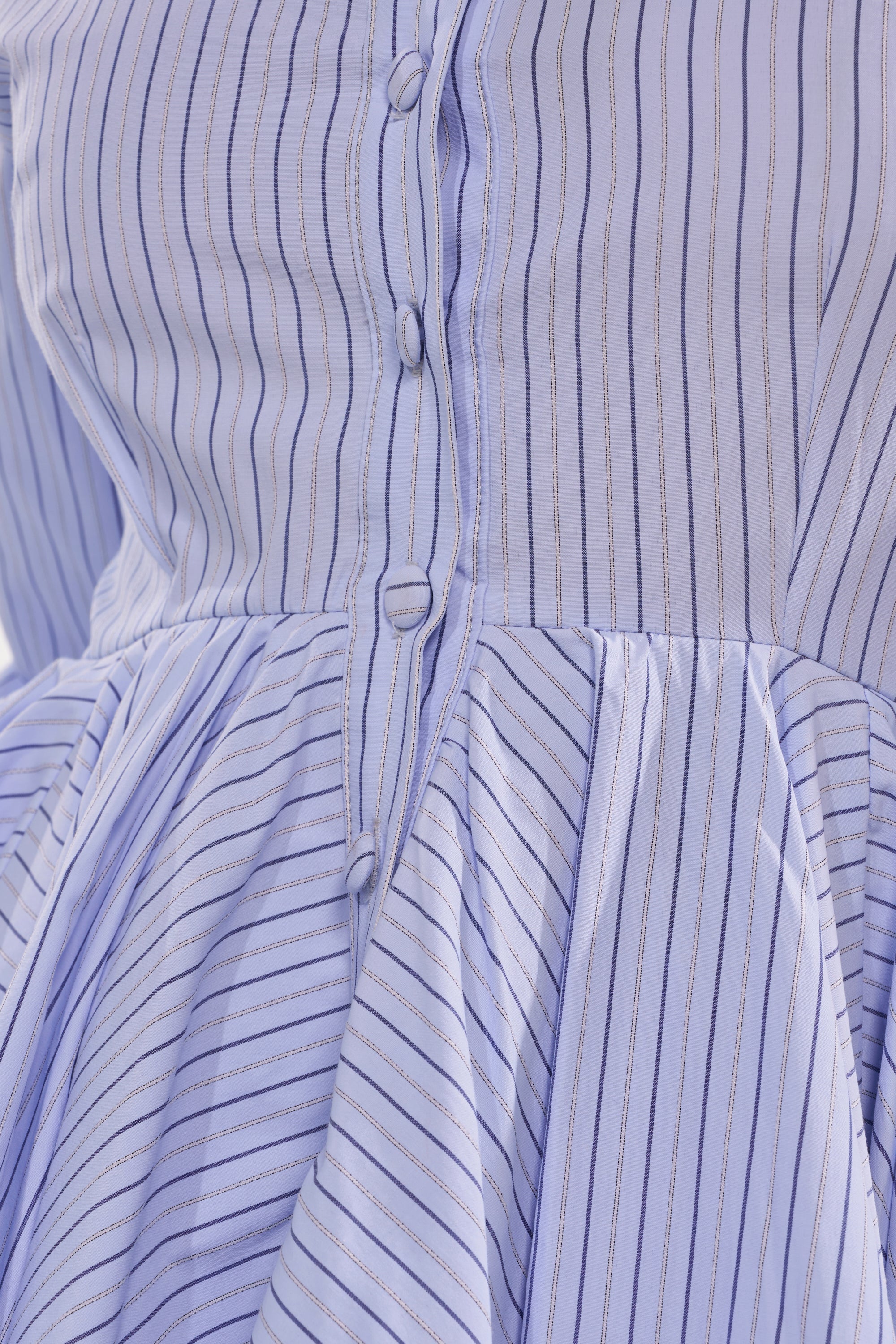 HAPPY HOUR PINSTRIPE MINI DRESS