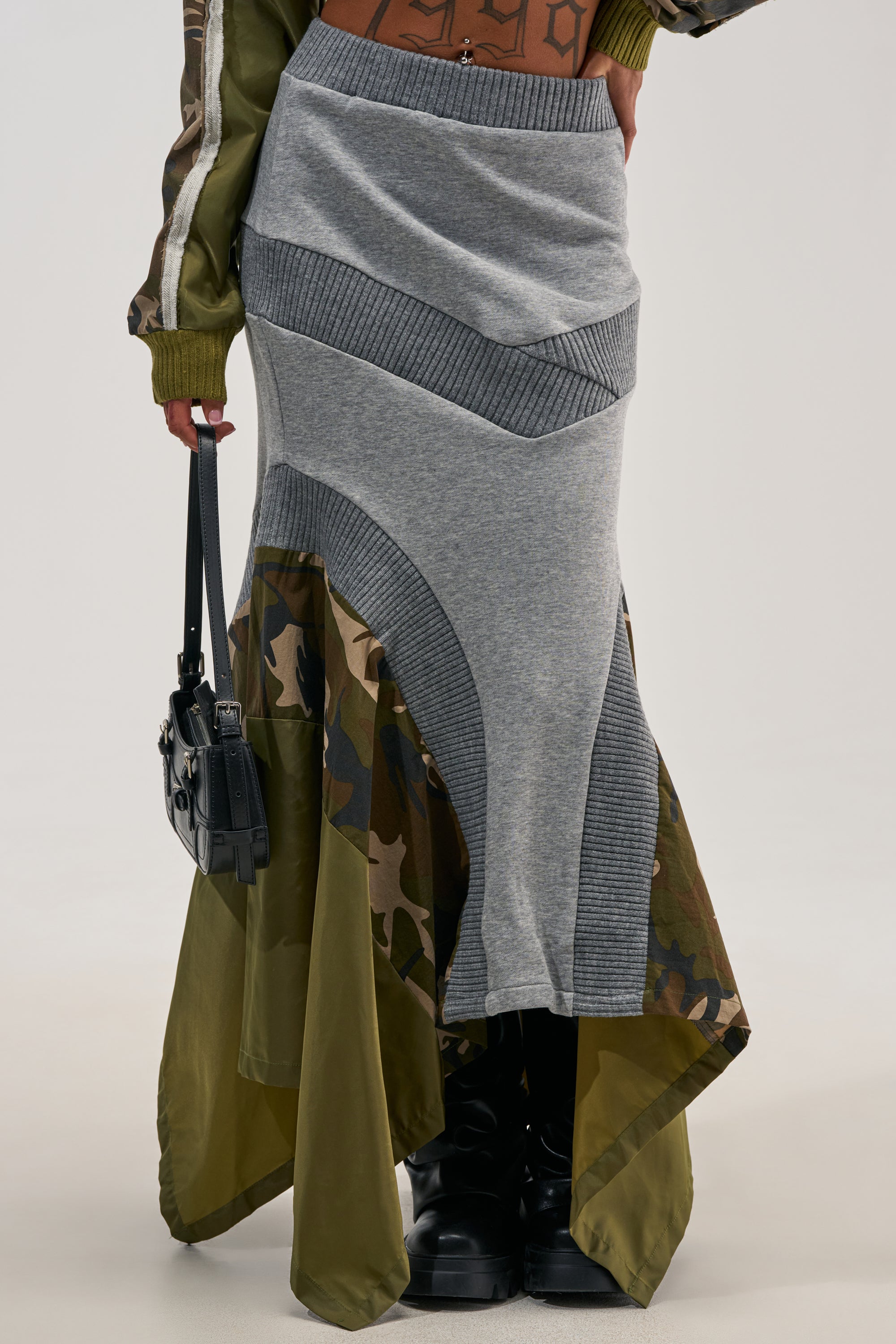INES COLORBLOCKED MAXI SKIRT