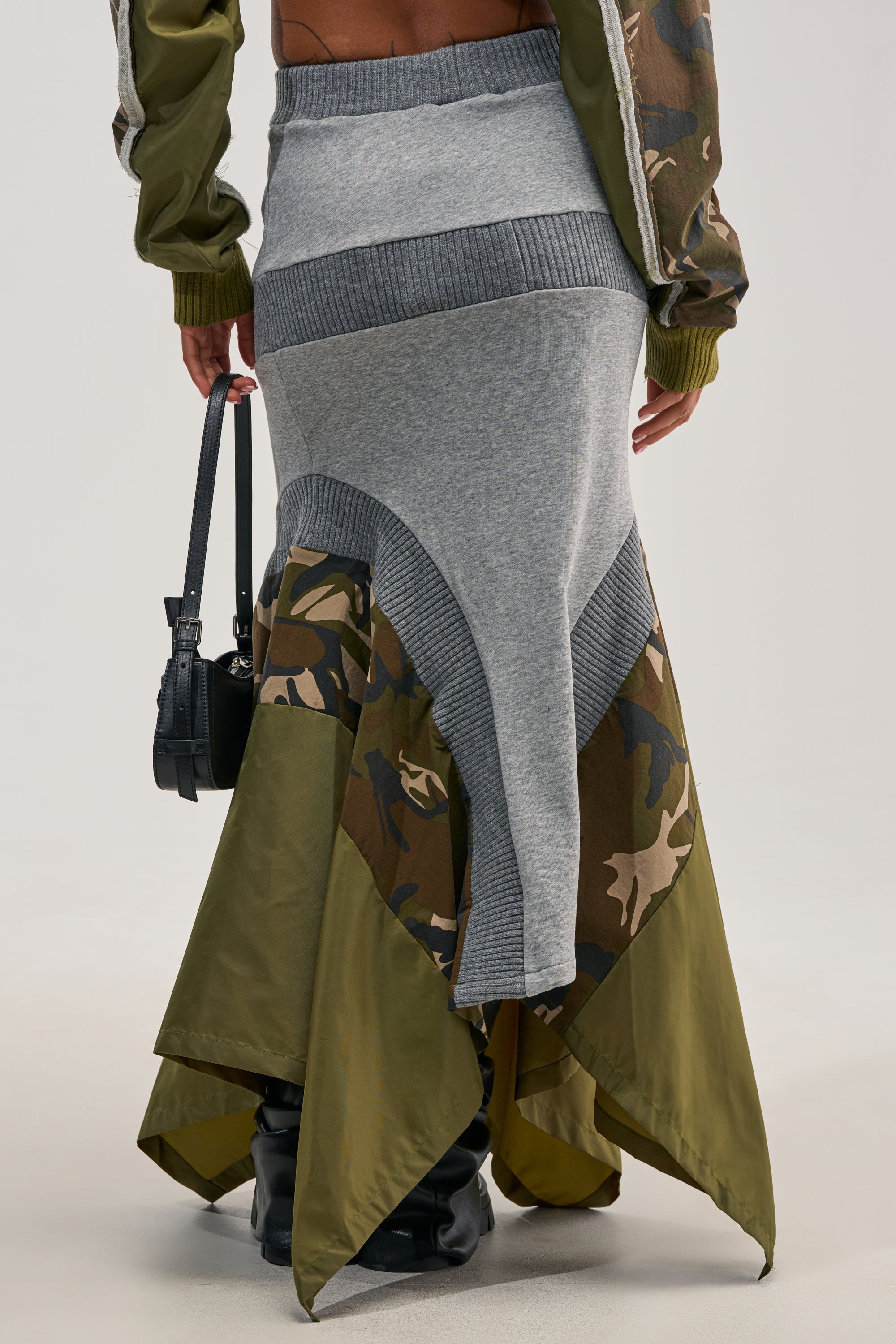INES COLORBLOCKED MAXI SKIRT