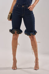 SOMETHING DIFFERENT DENIM BERMUDA SHORT