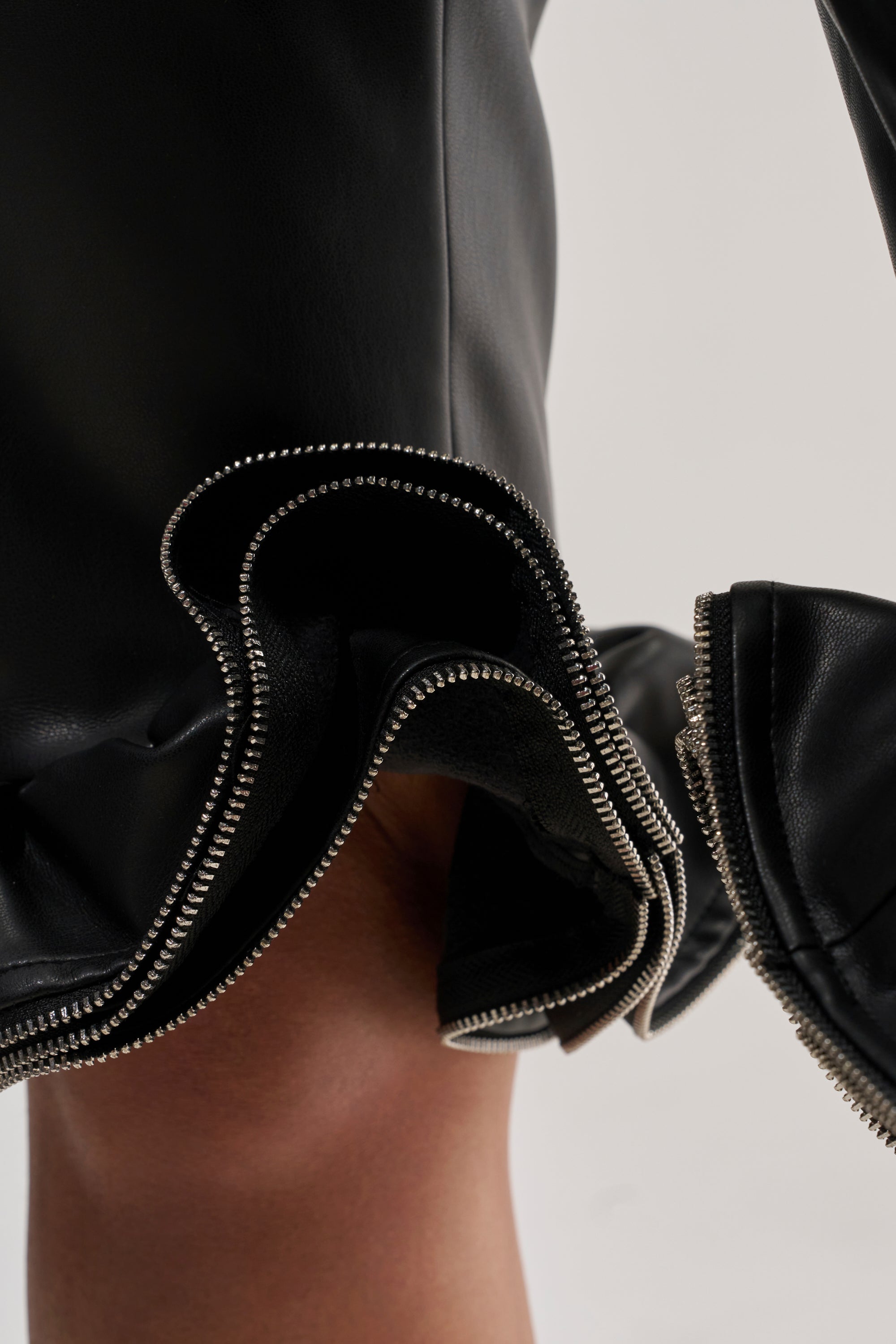 SOMETHING DIFFERENT FAUX LEATHER BERMUDA SHORT